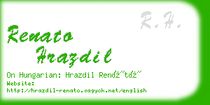 renato hrazdil business card